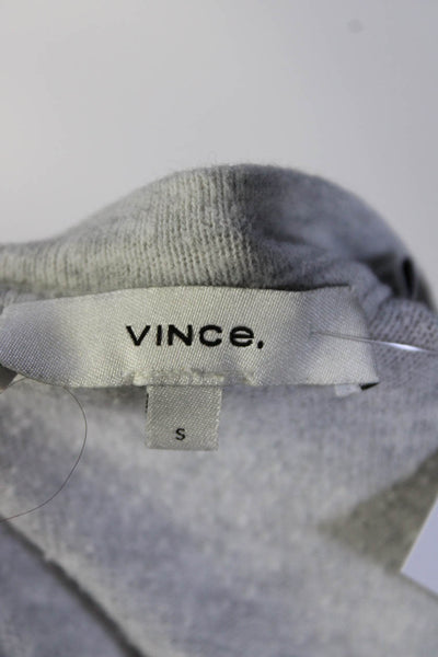 Vince Womens Light Gray Cotton Crew Neck Long Sleeve Pullover Sweatshirt Size S