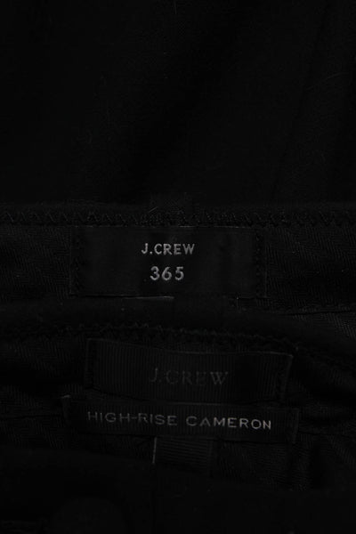 J Crew Womens High Rise Pleated Cameron Pants Black Size 8P Lot 2