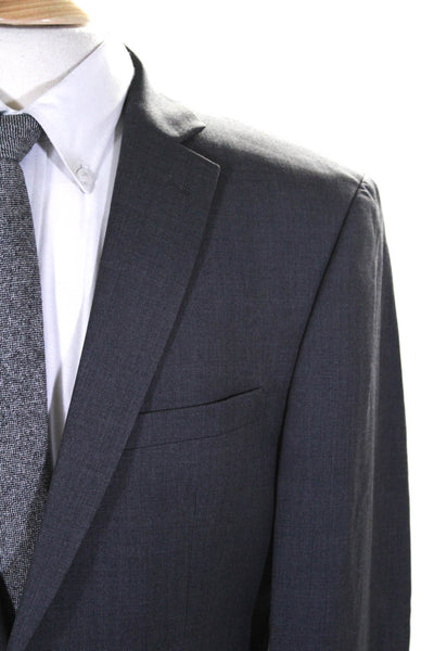 Calvin Klein Mens Extreme Slim Fit Blazer Jacket Gray Wool Size 42 Regular