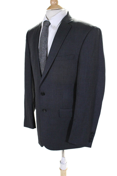 Calvin Klein Mens Extreme Slim Fit Blazer Jacket Gray Wool Size 42 Regular