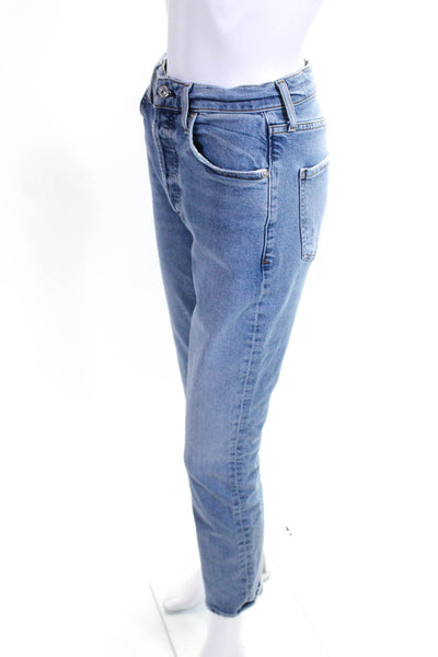 Citizens of Humanity Womens Slim Leg Jolene Jeans Blue Cotton Size 25