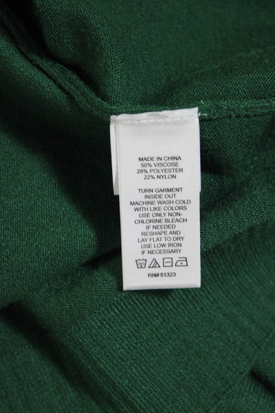 CeCe by Cynthia Steffe Womens Dolman Sleeve Mock Neck Sweater Dress Green Small