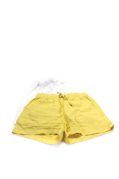 Chelsea & Theodore C&C California Womens Short Shorts Yellow White Small Lot 2