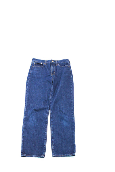 J Crew Zara Womens Elastic Wide Leg Pants Straight Jeans Size 28 Medium Lot 2
