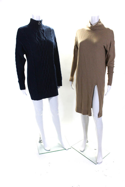 Wilfred Sunday Best Womens Brown Turtleneck Wool Sweater Dress Size XXS lot 2
