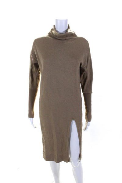 Wilfred Sunday Best Womens Brown Turtleneck Wool Sweater Dress Size XXS lot 2