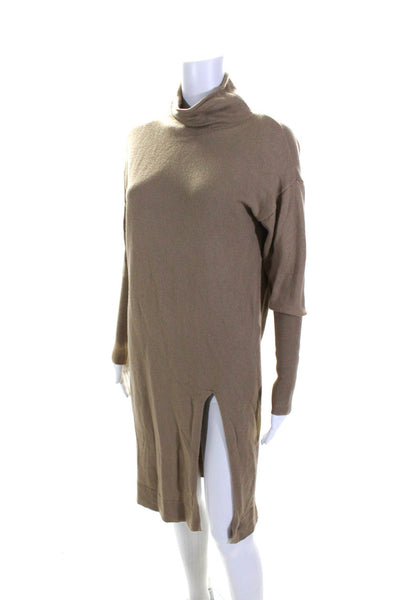 Wilfred Sunday Best Womens Brown Turtleneck Wool Sweater Dress Size XXS lot 2