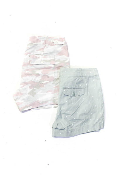 G-One Women's Button Closure Pockets Camouflage Cargo Short Size 8 Lot 2