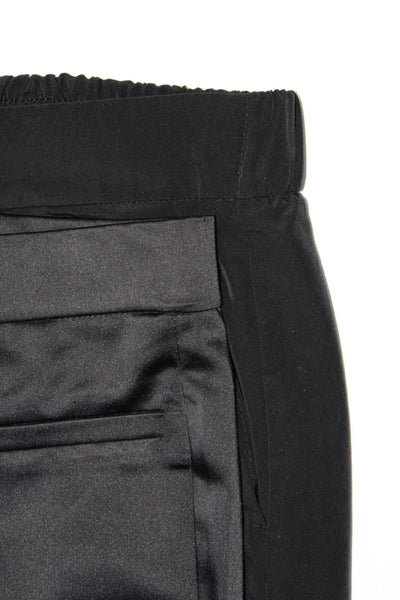 Zara Womens High Rise Welt Pocket Slim Bootcut Trousers Black Size S Lot 2