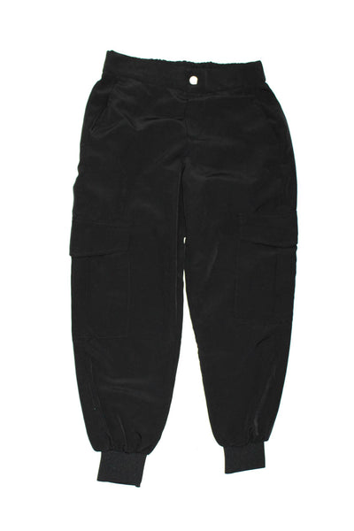 Zara Womens High Rise Welt Pocket Slim Bootcut Trousers Black Size S Lot 2