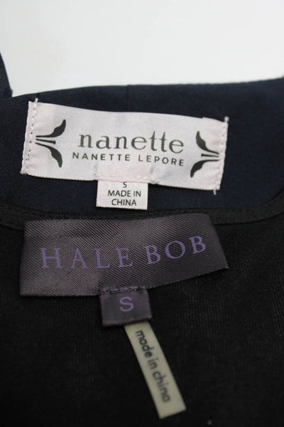 Nanette Lepore Hale Bob Womens Blouses Tops Navy Blue Size S Lot 2