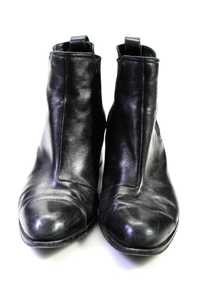 Rag & Bone Womens Block Heels Elastic Slip-On Ankle Boots Black Size EUR39.5