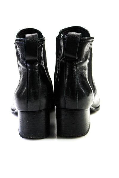 Rag & Bone Womens Block Heels Elastic Slip-On Ankle Boots Black Size EUR39.5