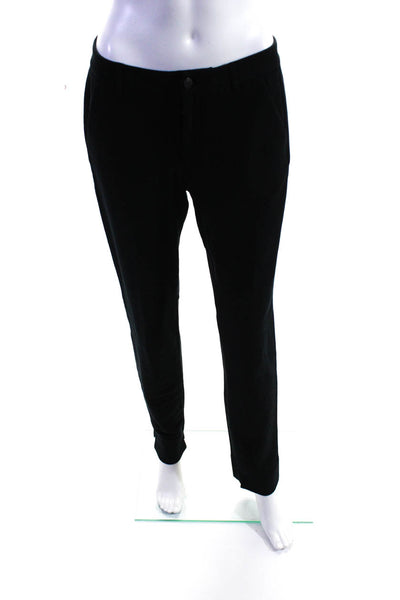 Rag & Bone Womens Slim Leg High Rise Dress Trousers Black Cotton Size 6