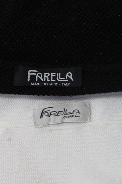 Farella Womens Boat Neck Sweaters Tops Black Size M Lot 2