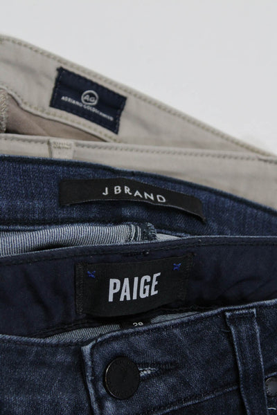 Paige AG Adriano Goldschmied J Brand Womens Skinny Jeans Blue Size 29 28 Lot 3