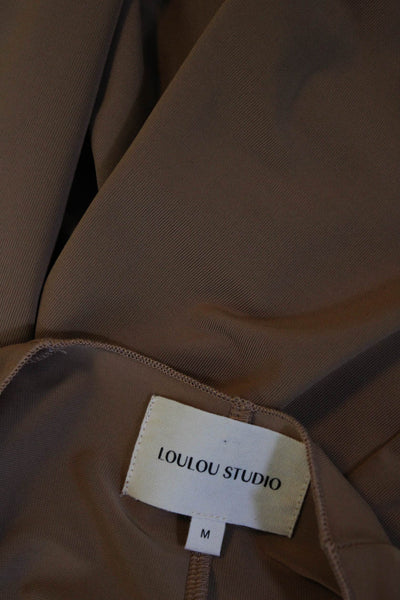 Loulou Studio Womens Long Sleeves Body Con Maxi Dress Brown Size Medium