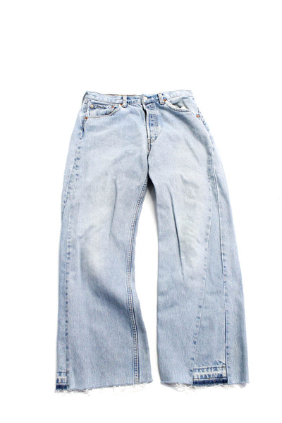 Levis Womens Denim Shorts Jeans Blue Size 33X30 34x32 Lot 3