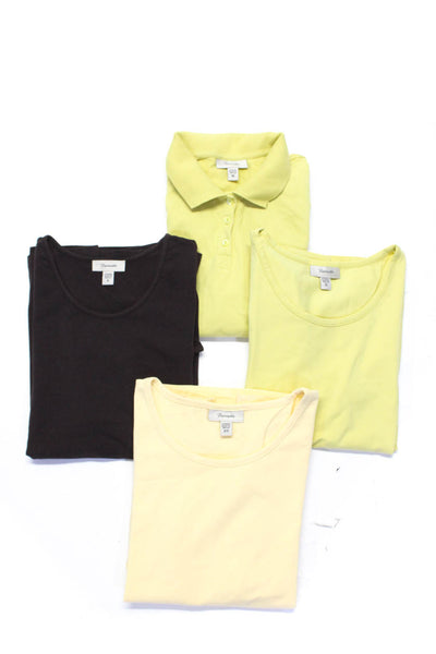 Faconnable Womens Cotton Short Sleeve T-Shirt Top Yellow Size XS S M Lot 4