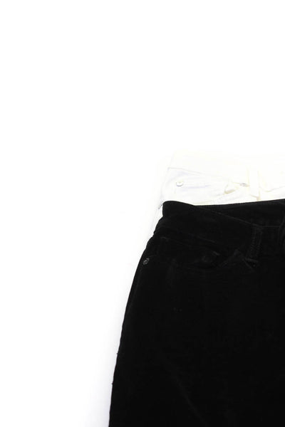 DL1961 7 For all Mankind Womens Cotton Skinny Jeans Black White Size 28 Lot 2