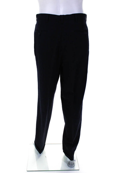Strathmore by Anderson Little Mens Navy Striped Blazer Pants Suit Set Size 42L