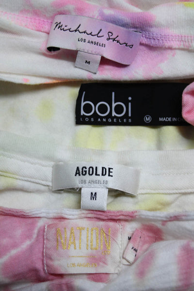 Michael Stars Bobi Agold Womens White Multicolor Tie Dye Tank Top Size M Lot 4