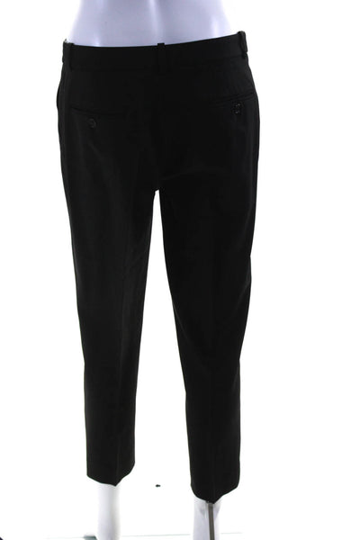 Michael Kors Collection Womens Creased Slim Leg Dress Pants Black Size Wool 4