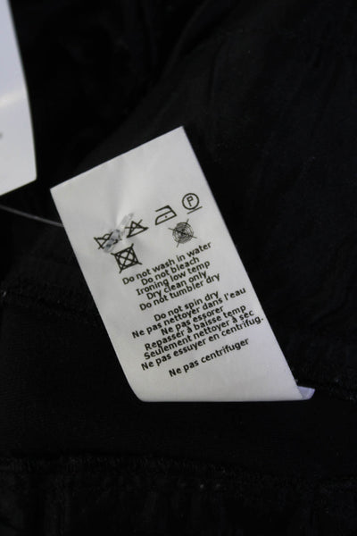 Michael Kors Collection Womens Polka Dot Dress Trousers Black White Wool Size 2