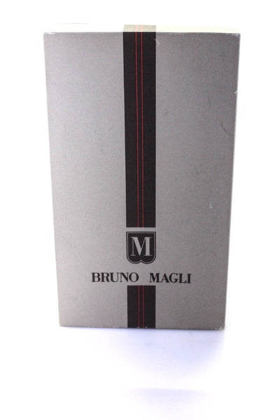 Bruno Magli Womens Metallic Leather Open Toe Slingback Heels Gray Size 10