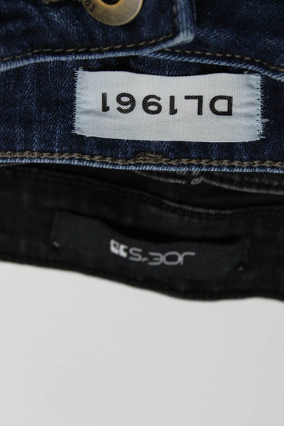 Joe's Collection DL1961 Womens Cotton Blend Jeans Black Size 28 27 Lot 2