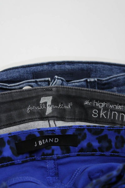J Brand 7 For All Mankind Joe's Womens Skinny Jeans Blue Size 26 27 Lot 3