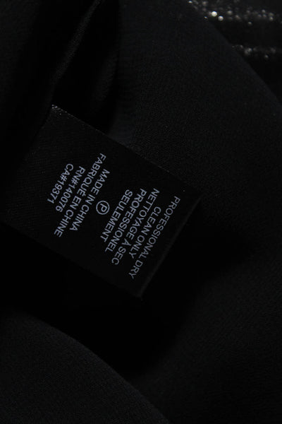 Generation Love Womens Black Silk V-Neck Sleeveless Camisole Tank Top Size XS