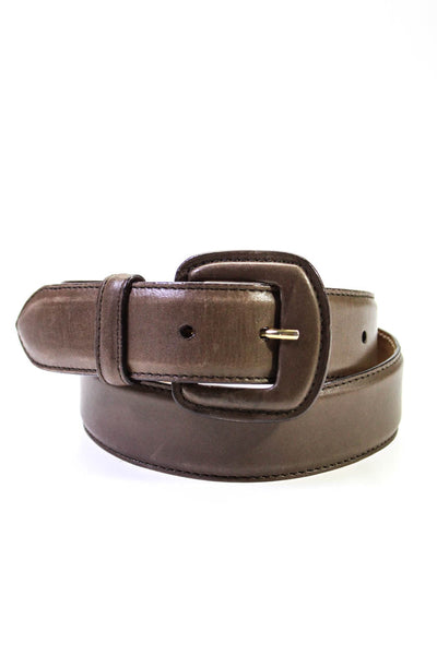 Giorgio Armani Womens Brown Leather Buckle Belt Size 28