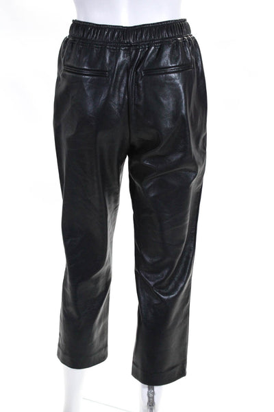 R Label The Reset Womens Faux Leather Pull On Pants Black Size Small