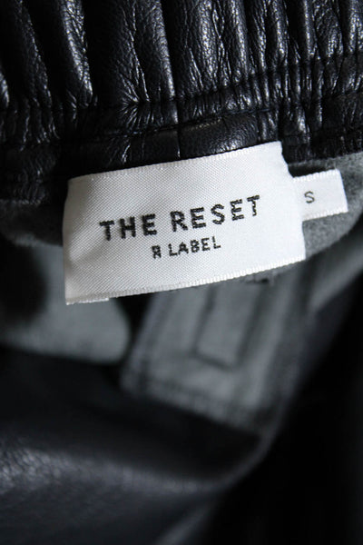 R Label The Reset Womens Faux Leather Pull On Pants Black Size Small
