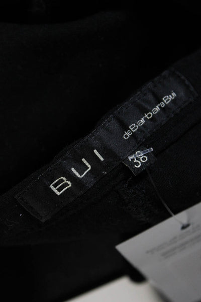 BUI de Barbara Bui Womens Button Up Low-Rise Skinny Leg Jeggings Black Size 38