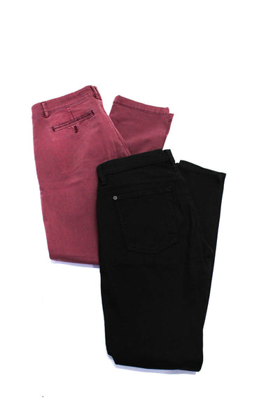 Pilcro 7 For All Mankind Womens Hyphen Slim Pants Purple Black Size 27 Lot 2