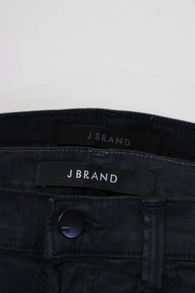 J Brand Womens Dark Wash High Rise Skinny Jeans Pants Blue Gray Size 28 Lot 2