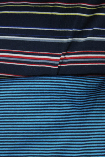 Cutter & Buck Mens Striped Short Sleeves Rugby Shirts Blue Size 2XT Lot 2