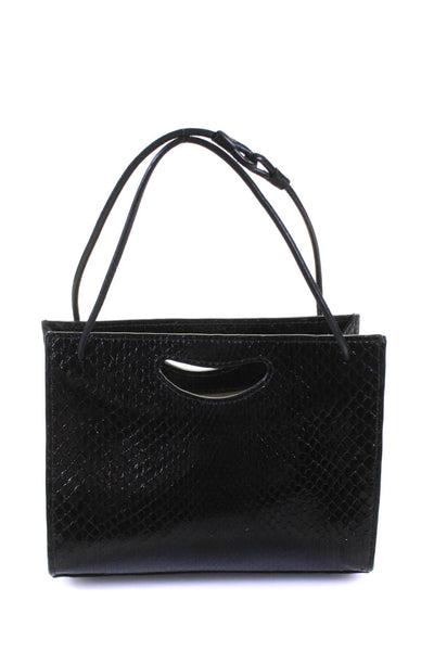 Hayward Womens Embossed Mini Shoulder Handbag Black
