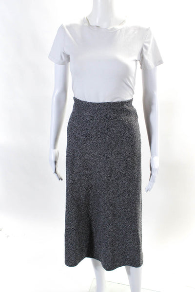 Zara Womens Elastic Waistband Knit Plaid A Line Skirts Brown Gray Small Lot 2
