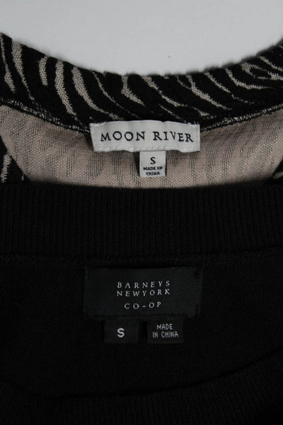 Moon River Barneys New York Co-op Womens Black Printed Blouse Top Size S Lot 2