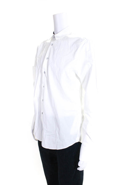 Rag & Bone Mens Cotton Tailored Fit Long Sleeve Button Up Shirt White Size 16.5