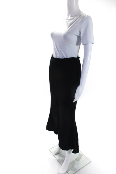 Eva Tralala Womens Lined Side Zip Maxi Mermaid Skirt Black Size S