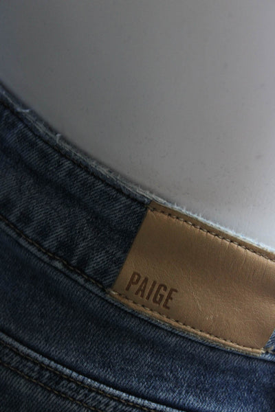 Paige Women's Midrise Five Pockets Medium Wash Bootcut Denim Pant Size 32