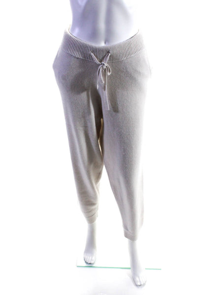 Naked Cashmere Womens High Rise Drawstring Knit Jogger Pants Gray Size Large