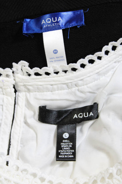 Aqua Womens Laced Top Blouse Cardigan Sweater Size Medium Large Lot 2