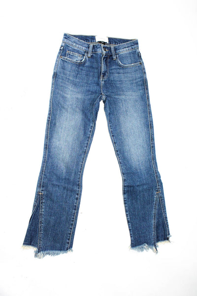 Amo Current/Elliot Womens Mid Rise Dark Wash Skinny Jeans Blue Size 24 Lot 2