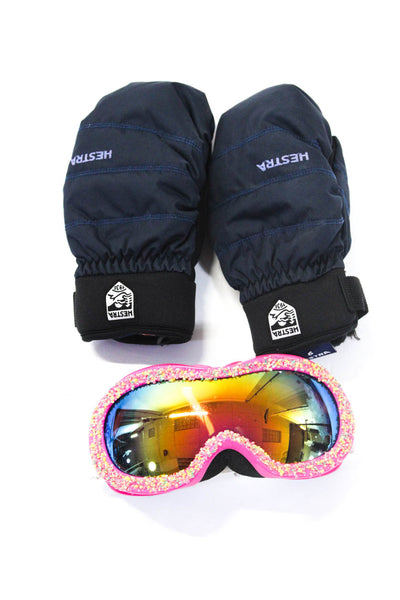 Hestra Women's Snow Gloves Ski Mask Navy Blue Size 6 Lot 2