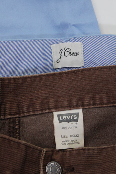 Levis Women's Button Closure Corduroy Straight Leg Pant Brown Size 13 Lot 2